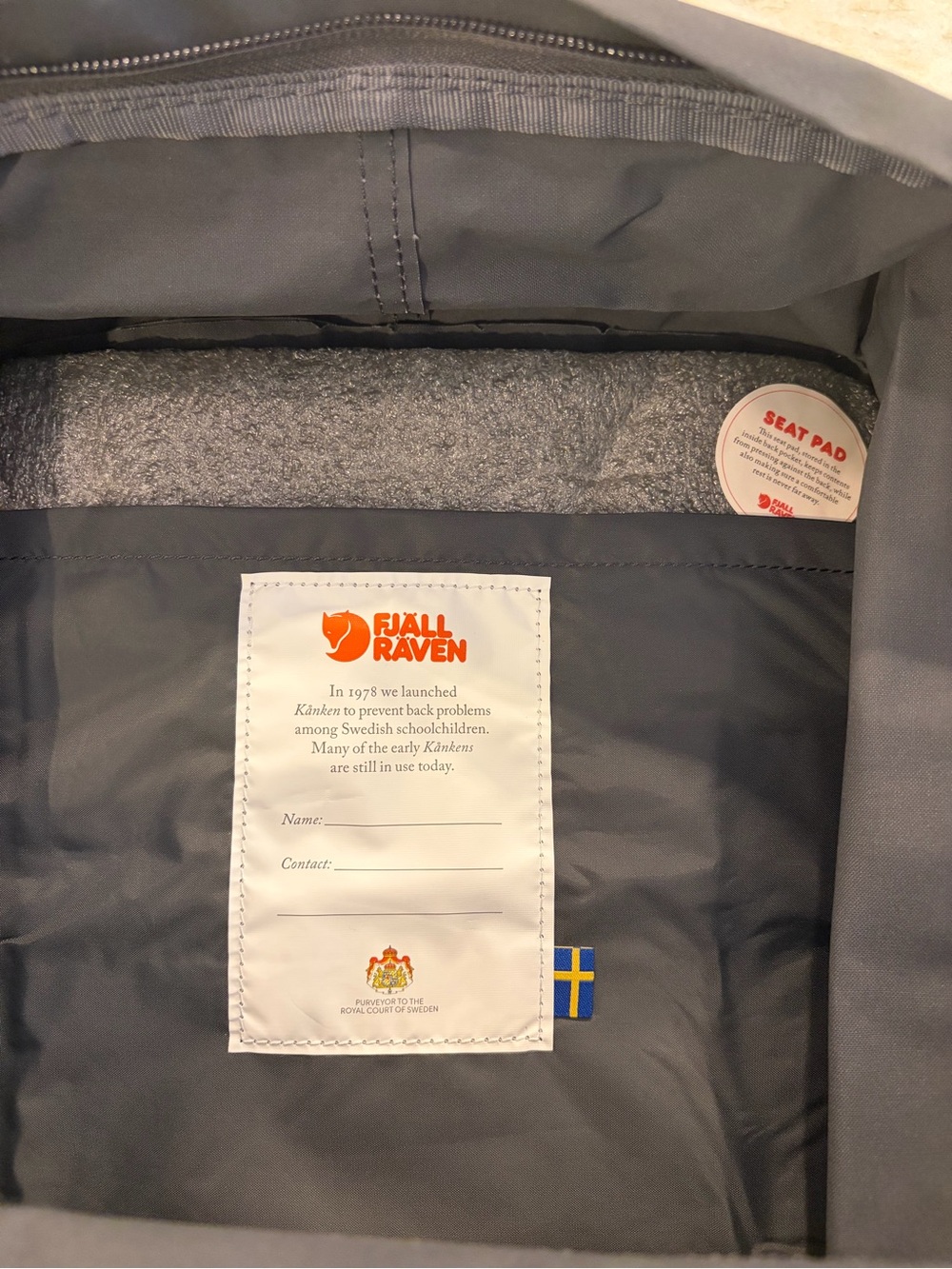 NWT Fjallraven Kanken Classic 16L Backpack 23510 — Super Grey $95 - Picture 6 of 6